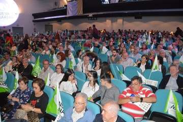 Nueva Canarias llena el aforo en la presentación de su candidatura al Ayuntamiento de Telde (Foto TA)